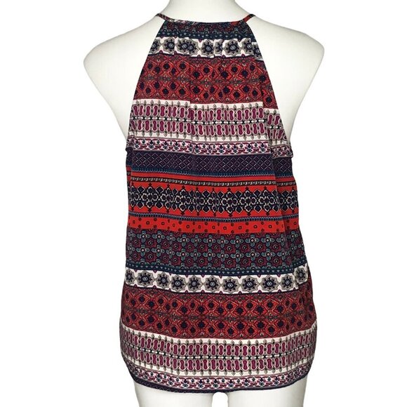 Collective Concepts Racerback Tank Top, Red White Blue Pattern Women's Sz Large - Picture 5 of 9